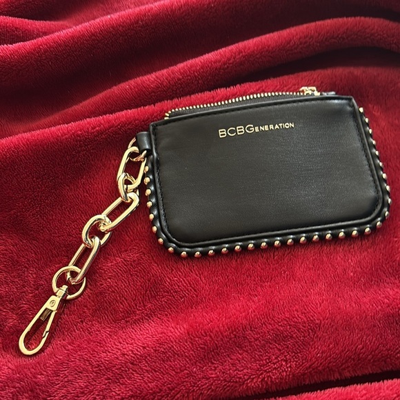 BCBGeneration Black Studded Keychain Wallet - Picture 8 of 11